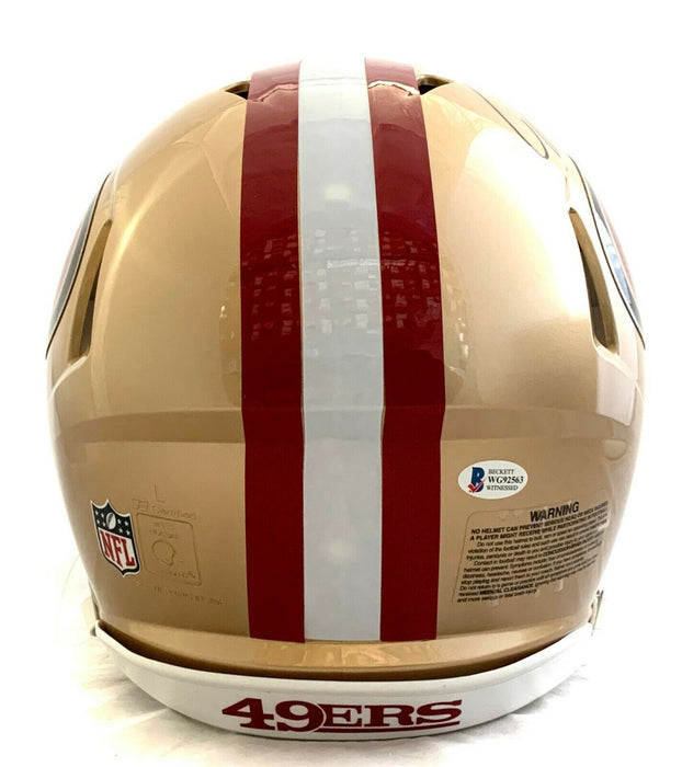 Jeff Garcia San Francisco 49ers Signed 49ers Full-sized Speed Authentic Helmet #WG92563 (BAS COA)