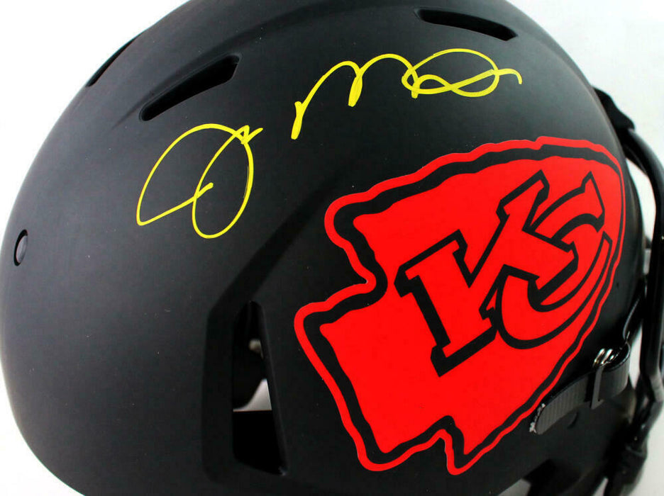Joe Montana Kansas City Chiefs Signed Chiefs Full-sized Eclipse Authentic Helmet *Yellow (BAS COA)