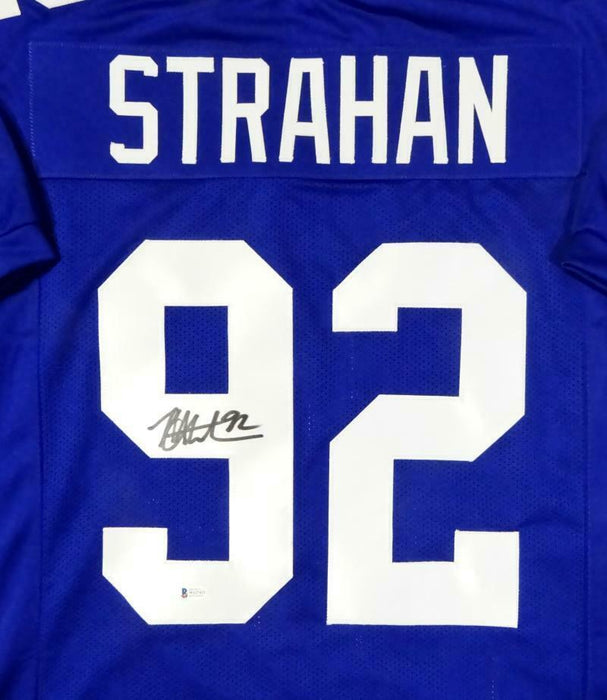 Michael Strahan New York Giants Signed Blue Pro Style Jersey (BAS COA)