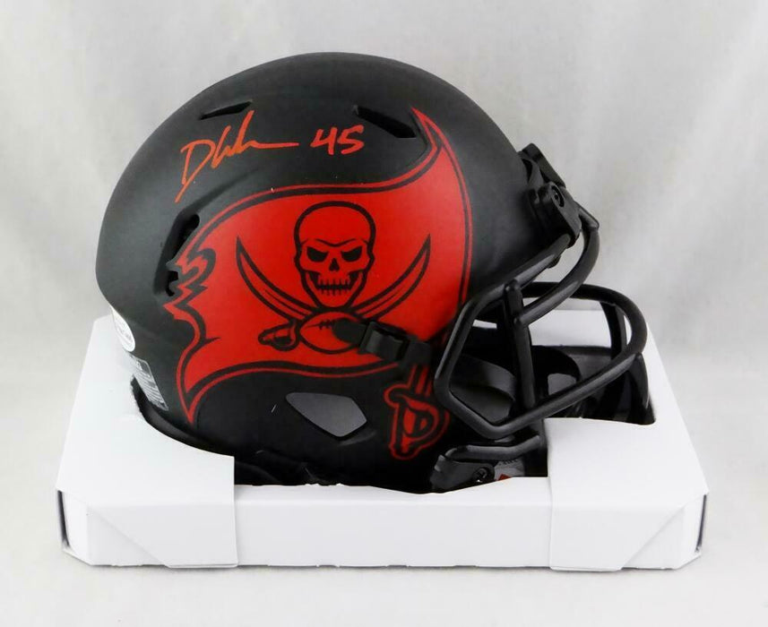 Devin White Tampa Bay Buccaneers Signed Eclipse Mini Helmet (BAS COA)