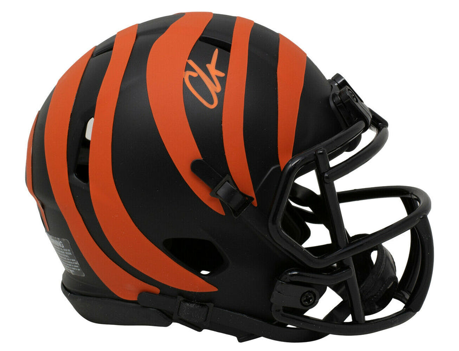 Chad Johnson Cincinnati Bengals Signed Mini Speed Replica Eclipse Helmet (JSA COA)