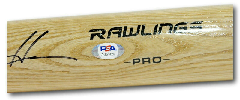 Keston Hiura Milwaukee Brewers Signed Baseball Bat AG54426 (PSA/DNA COA)