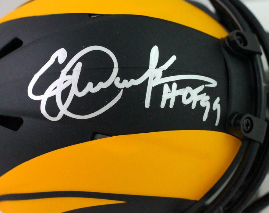 Eric Dickerson Los Angeles Rams Signed FS Eclipse Speed Mini Helmet w/ HOF BAS COA (St. Louis)