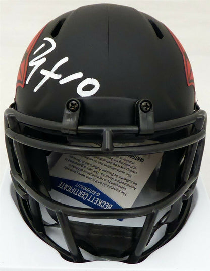 DEANDRE HOPKINS ARIZONA CARDINALS SIGNED ECLIPSE BLACK MINI HELMET (BAS COA)