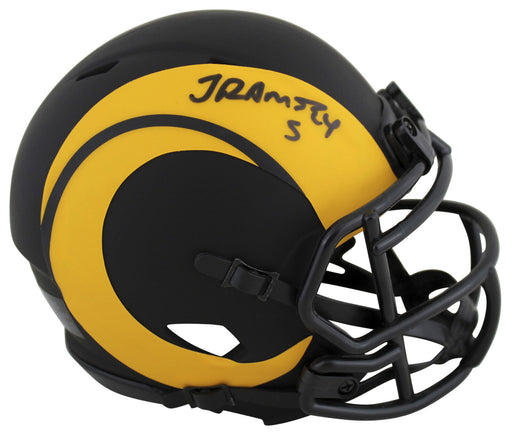 Aaron Donald Signed Rams Matte Black Speed Mini Helmet (JSA COA