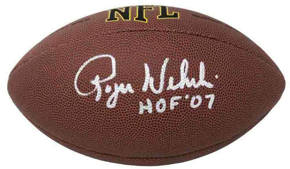 Roger Wehrli Signed Wilson Super Grip Full Size NFL Football w/HOF'07 (SS COA)