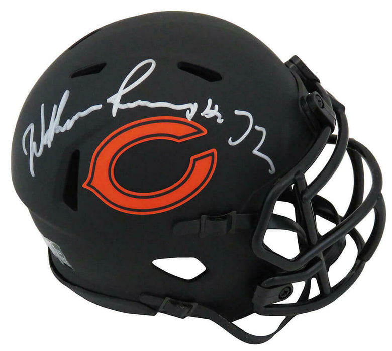 William Perry Chicago Bears Signed Eclipse Riddell Speed Mini Helmet (SS COA)