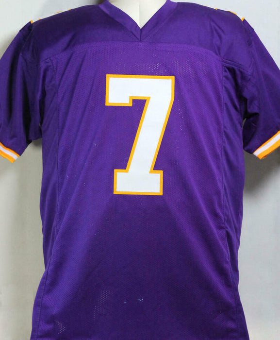 Randall Cunningham Minnesota Vikings Autographed Purple Pro Style Jersey - (BAS COA)