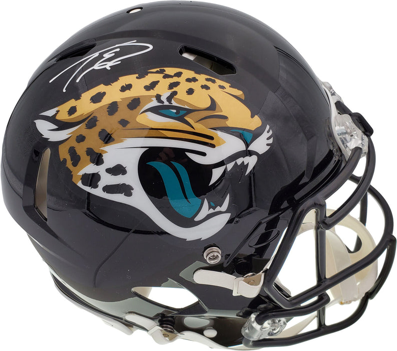 Travis Etienne Jacksonville Jaguars Signed Black F/S Speed Authentic Helmet QR 194880 (BAS COA)