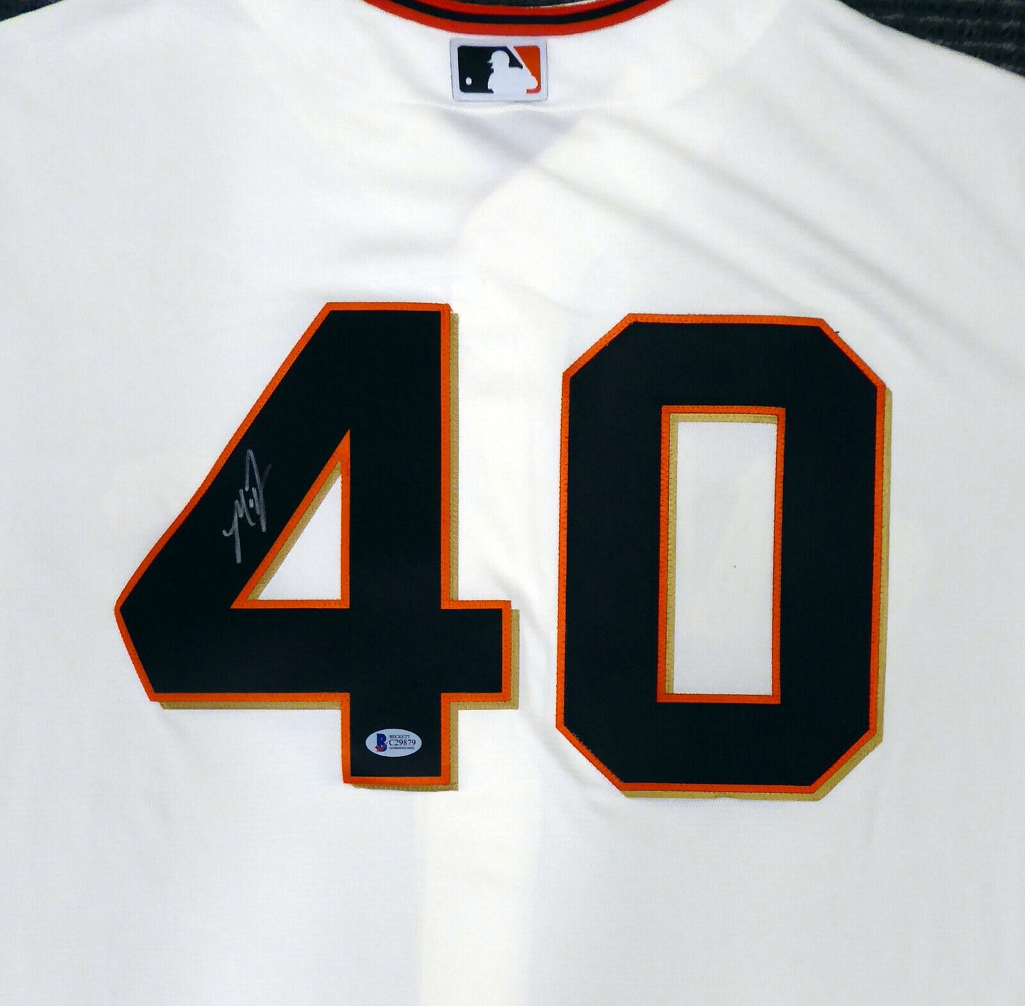 Madison Bumgarner San Francisco Giants Signed Cream Majestic Jersey XL 185700 (BAS COA)