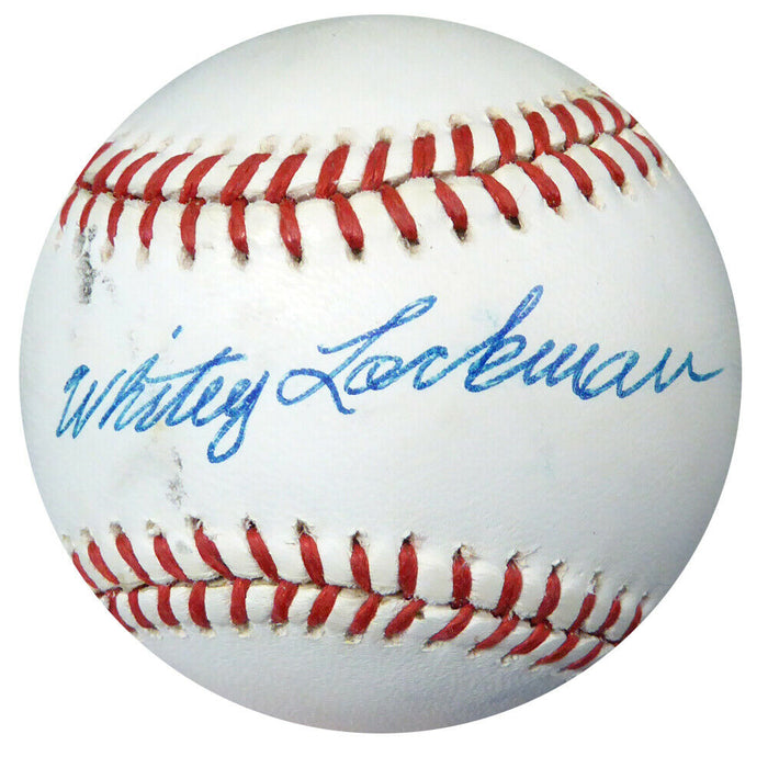 Whitey Lockman Authentic Autographed Signed NL Baseball Giants PSA/DNA AB50829