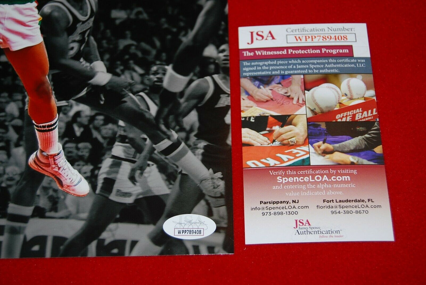 ALEX ENGLISH DENVER NUGGETS signed 11X14 photo JSA COA