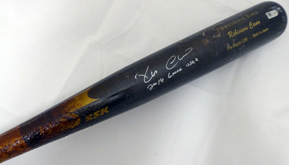 Robinson Cano Seattle Mariners Signed Game Used SSK Bat "Game Used" (MLB Holo)