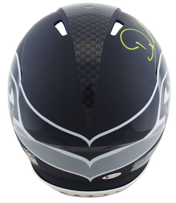 DK Metcalf Seattle Seahawks Signed Full-sized Speed Proline Helmet with "Wolverine" (BAS COA)
