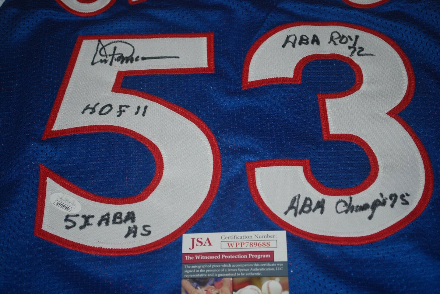 ARTIS GILMORE BULLS COLONELS autographed signed JERSEY JSA COA