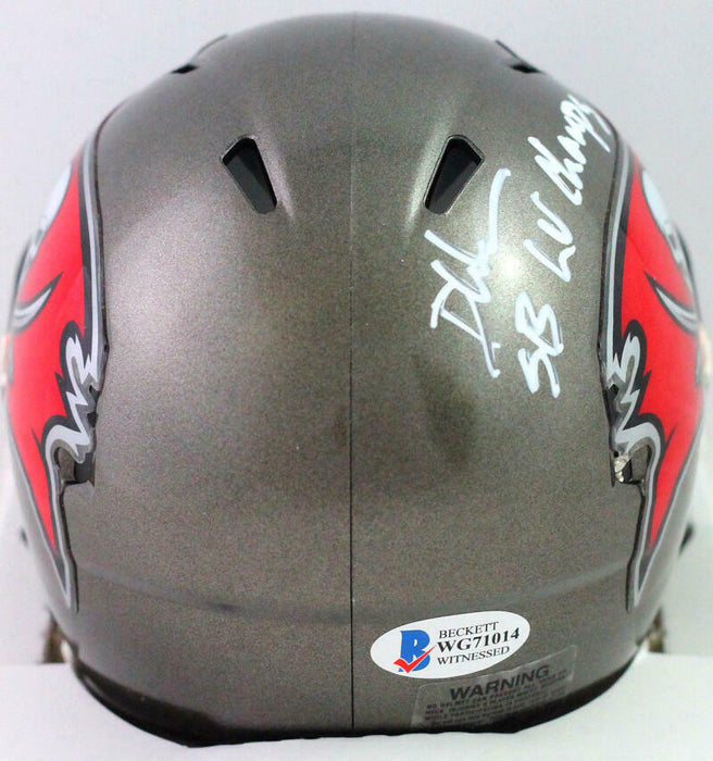 Devin White Tampa Bay Buccaneers Signed Speed Mini Helmet w/ SB Champs (BAS COA)