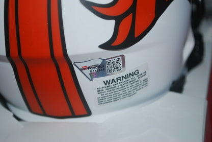 PEYTON MANNING Denver broncos signed Lunar Eclipse Mini Helmet (FAN COA)