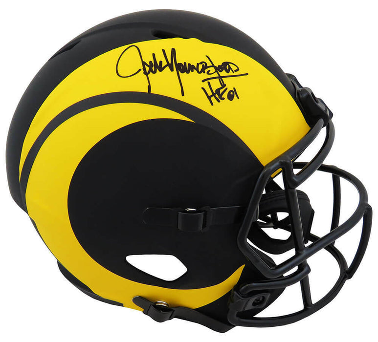 Jack Youngblood Los Angeles Rams Signed Eclipse FS/ Speed Replica Helmet w/HF'01 SCHWARTZ (St. Louis)