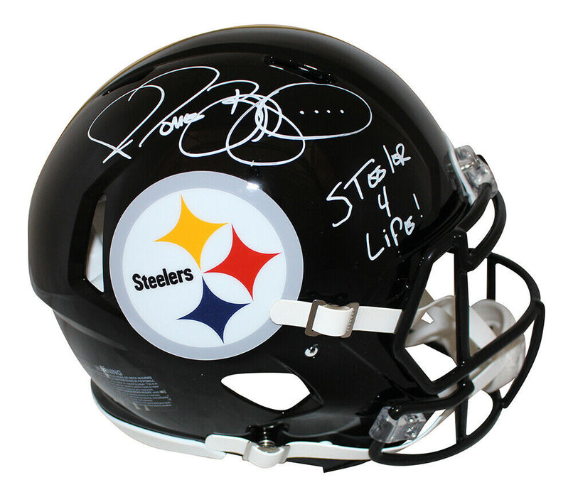 Jerome Bettis Pittsburgh Steelers Signed Pittsburgh Steelers Authentic Speed Helmet 4 Life 31206 (BAS COA)