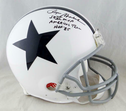 Roger Staubach Dallas Cowboys Signed F/S 60-63 TB Proline Helmet w/3 Insc (BAS COA)