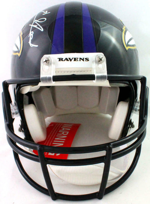Ed Reed Ray Lewis Baltimore Ravens Signed F/S Authentic Helmet (BAS COA)