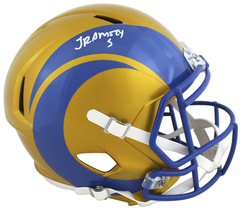 Jalen Ramsey Los Angeles Rams Signed Flash F/S Speed Replica Helmet JSA COA (St. Louis)