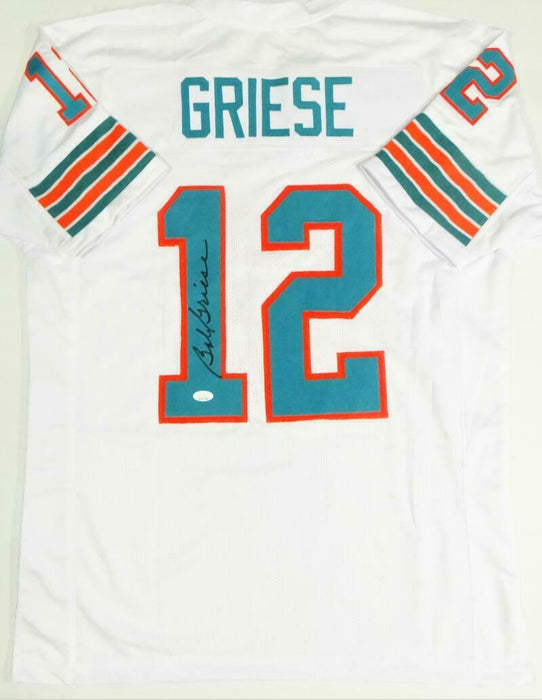 Bob Griese Autographed White Pro Style Jersey (JSA COA)