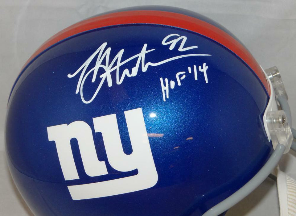 Michael Strahan *W New York Giants Signed F/S Helmet W/ HOF (JSA COA)