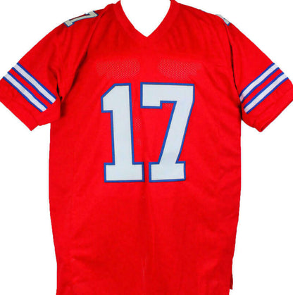 Josh Allen Autographed Red Pro Style Jersey (BAS COA)