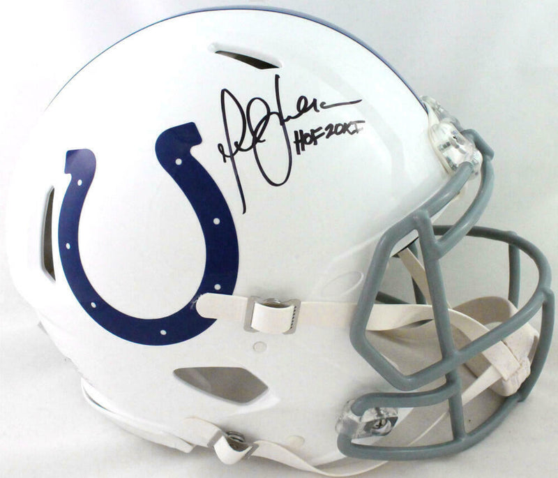 Marshall Faulk Indianapolis Colts Signed Authentic Speed 2020 FS Helmet w/ HOF (BAS COA)