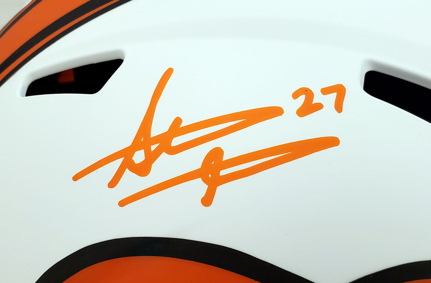 STEVE ATWATER DALLAS COWBOYS LUNAR ECLIPSE FULL SIZE HELMET QR 192617 (BAS COA)