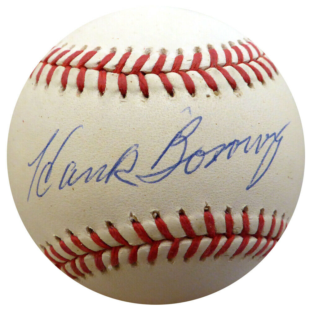 Hank Borowy New York Yankees Signed Yankees AL Baseball F22468 (BAS COA)