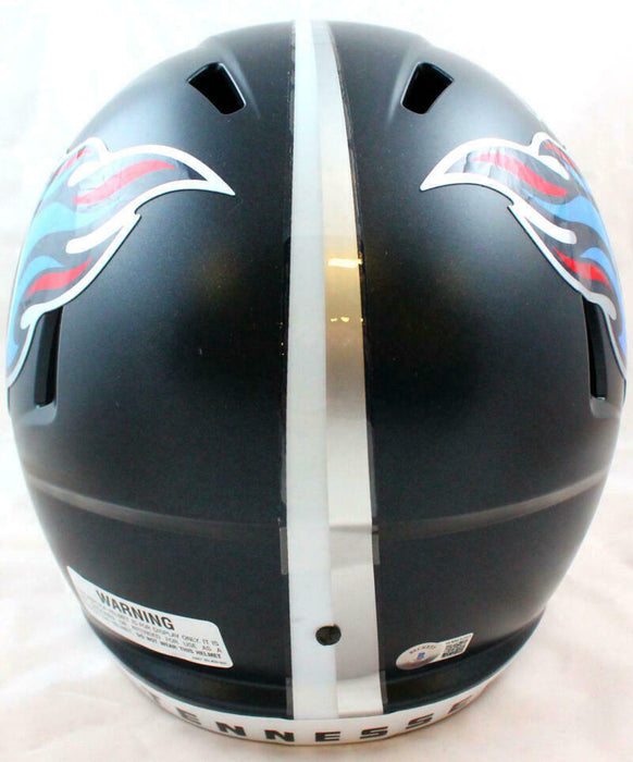 Derrick Mason Tennessee Titans Signed F/S Speed Helmet (BAS COA)