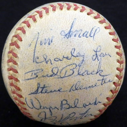 1956 Spring Training Autographed Baseball 33 Sigs Al Kaline Schoendienst A52659, , 