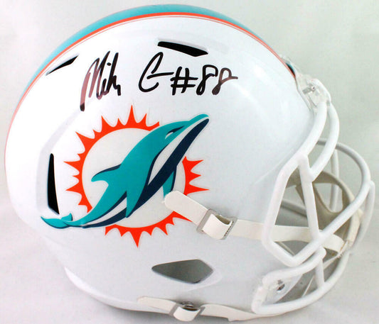 Mike Gesicki Miami Dolphins Signed Replica Speed F/S Helmet (BAS COA)