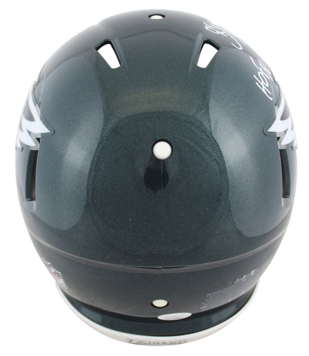 Brian Dawkins Philadelphia Eagles Signed Full-sized Speed Proline Helmet with "HOF 18, Weapon X!" (JSA COA)