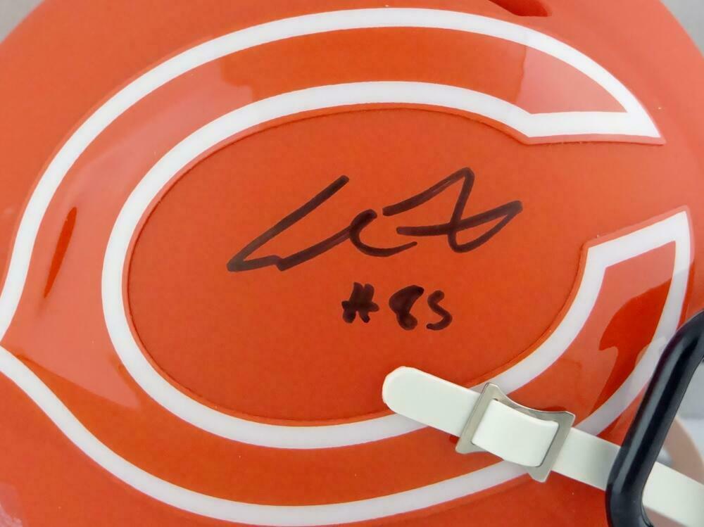 Cole Kmet Chicago Bears Signed AMP Speed Mini Helmet (BAS COA)