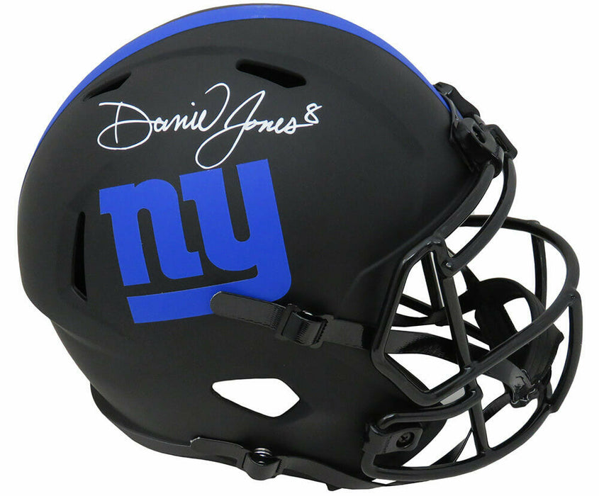 Daniel Jones New York Giants Signed Giants Eclipse Riddell Full-sized Speed Replica Helmet (SCHWARTZ)