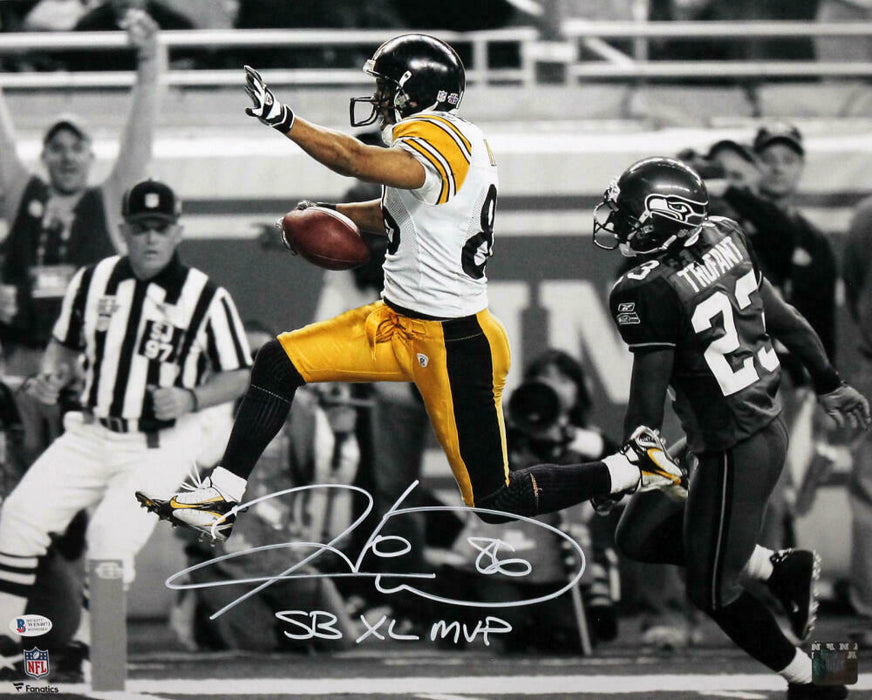 Hines Ward Pittsburgh Steelers Signed Steelers 16x20 FP Spotlight Photo with Insc (BAS COA)