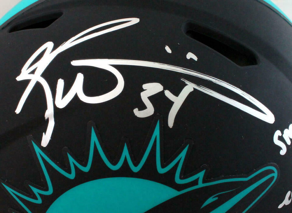 Ricky Williams Miami Dolphins Signed F/S Eclipse Speed Authentic Helmet w/SWED (BAS COA)