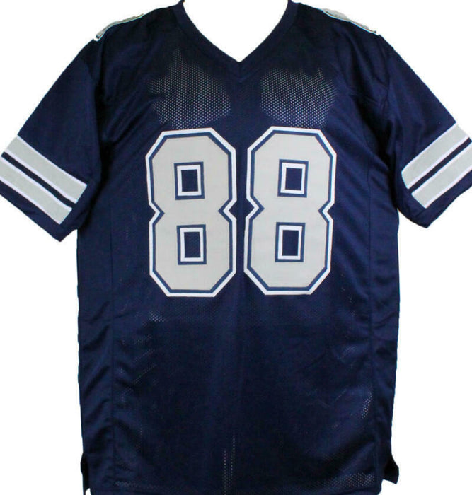 Drew Pearson Autographed Dallas Cowboys Blue Pro Style Jersey w/ HOF- (BAS COA)