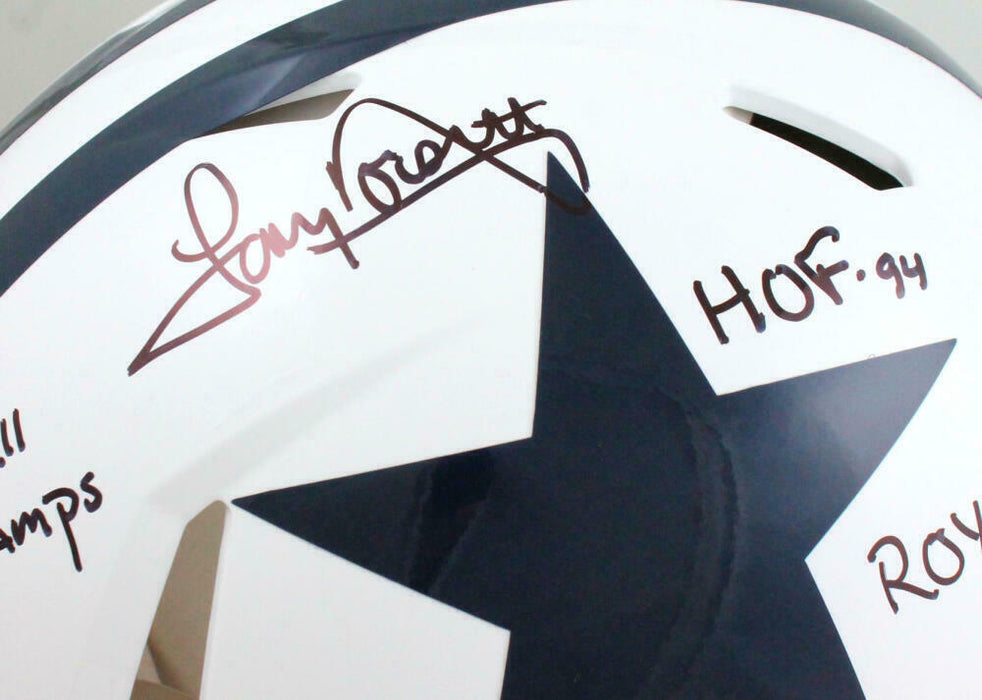 Tony Dorsett Dallas Cowboys Signed F/S 60-63 TB Speed Authentic Helmet w/5 Insc-(BAS COA)