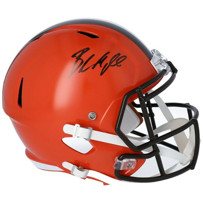 BAKER MAYFIELD Cleveland Browns Signed Full Size Speed Helmet (FAN COA)