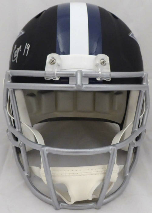 Amari Cooper Autographed Dallas Cowboys Matte Black Full Size Speed Helmet WP301497 (JSA COA)