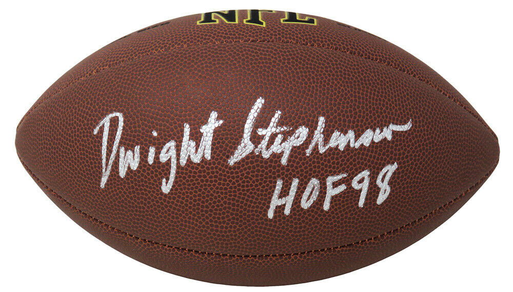 Dwight Stephenson Miami Dolphins Signed Wilson Super Grip Full Size NFL Football w/HOF'98 (SCHWARTZ)