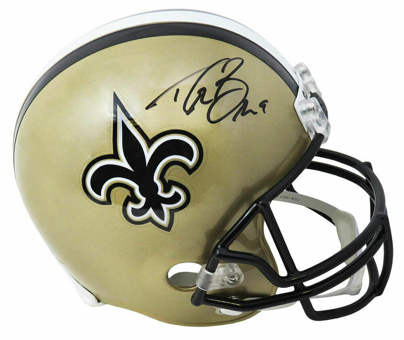 Drew Brees New Orleans Saints Signed New Orleans Saints Riddell Full-sized Replica Helmet (BAS COA)