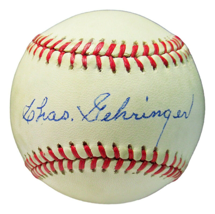 Charles Gehringer Signed Detroit Lions Autographed Baseball OAL Ball Tigers AK31545 (PSA/DNA COA)