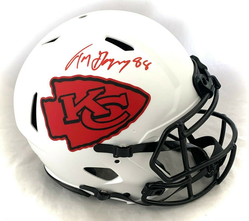 : Tony Gonzalez Signed Kansas City Chiefs F/S Flat White