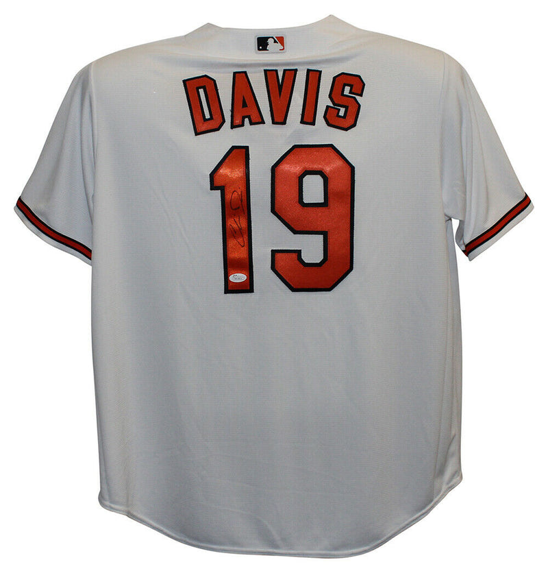 Chris Davis Baltimore Orioles Signed Majestic White XL Jersey (JSA COA)