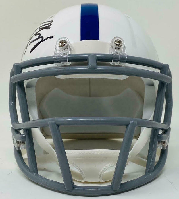 Peyton Manning Indianapolis Colts Signed "HOF 21" Mini Helmet FAN COA (Baltimore)